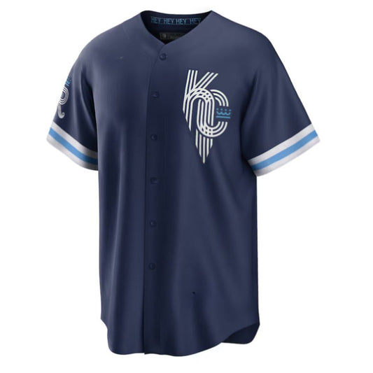 Replica Men's Kansas City Royals Custom Navy City Connect Limited Player Jersey - Merch Arena