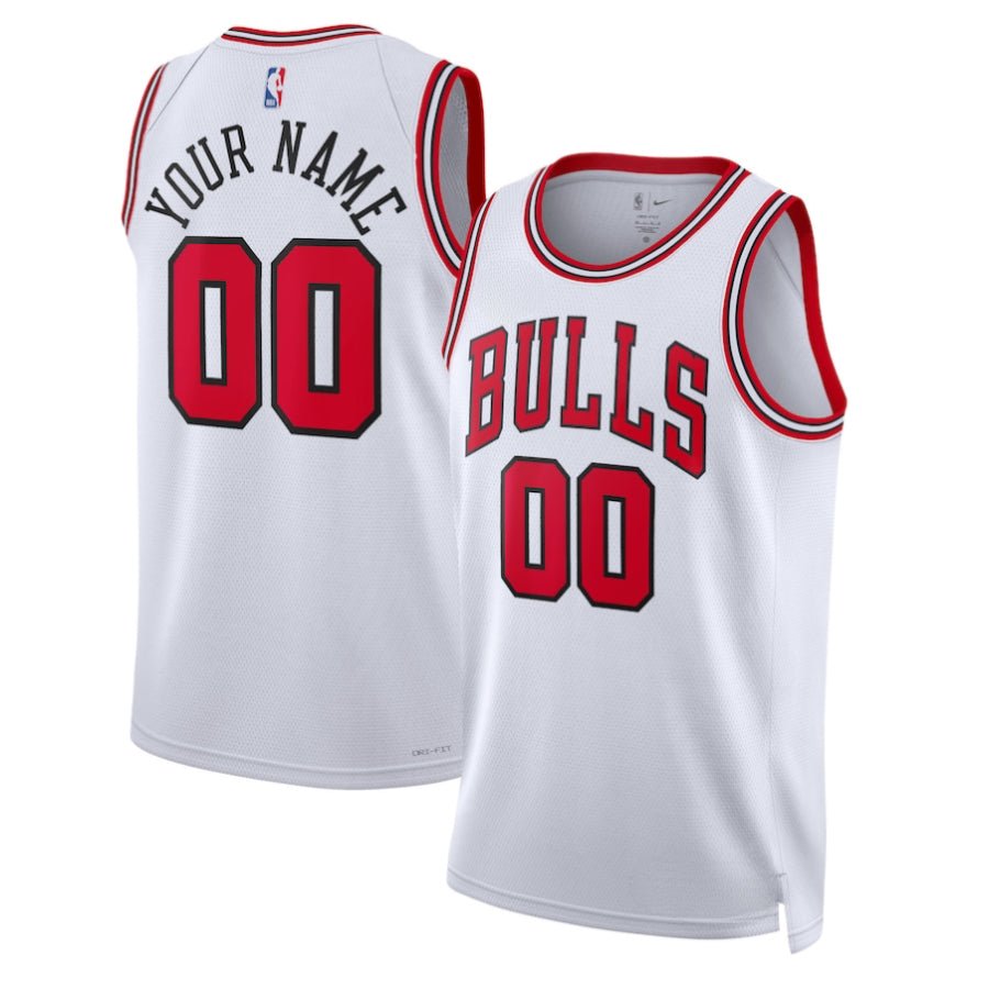 Replica Unisex Chicago Bulls White Swingman Custom Jersey - Merch Arena
