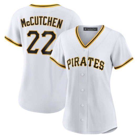 Replica Women's Pittsburgh Pirates Custom White Home Limited Player Jersey - Merch Arena