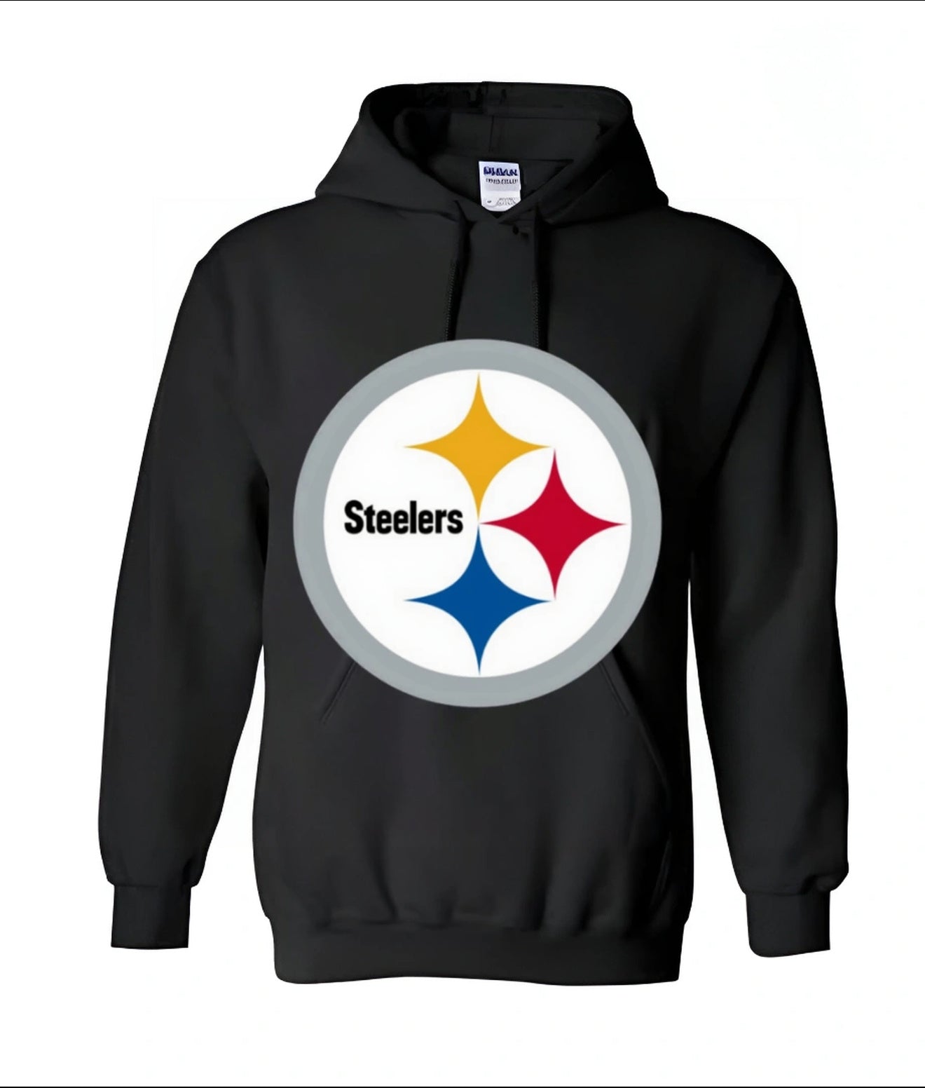 Unisex Men/Woman Any team NFL Black Ground Lettering Pullover Hoodie
