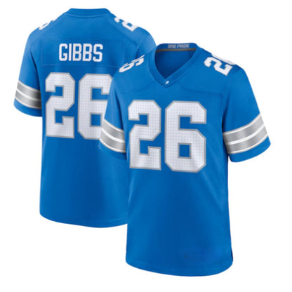 Replica Men's Custom Blue Detroit Lions Fashion Jersey - Merch Arena