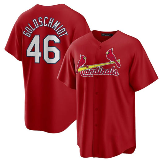 Replica Men's St. Louis Cardinals Red Home Replica Custom Jersey - Merch Arena