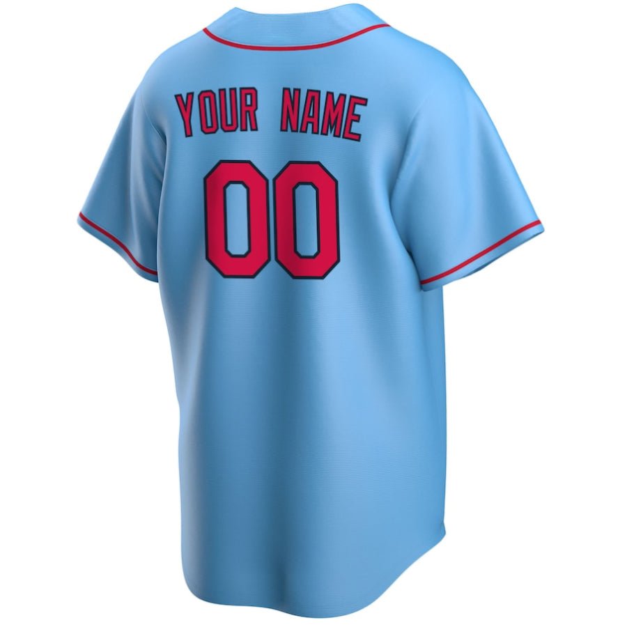 Replica Men's St. Louis Cardinals Light Blue Home Replica Custom Jersey - Merch Arena