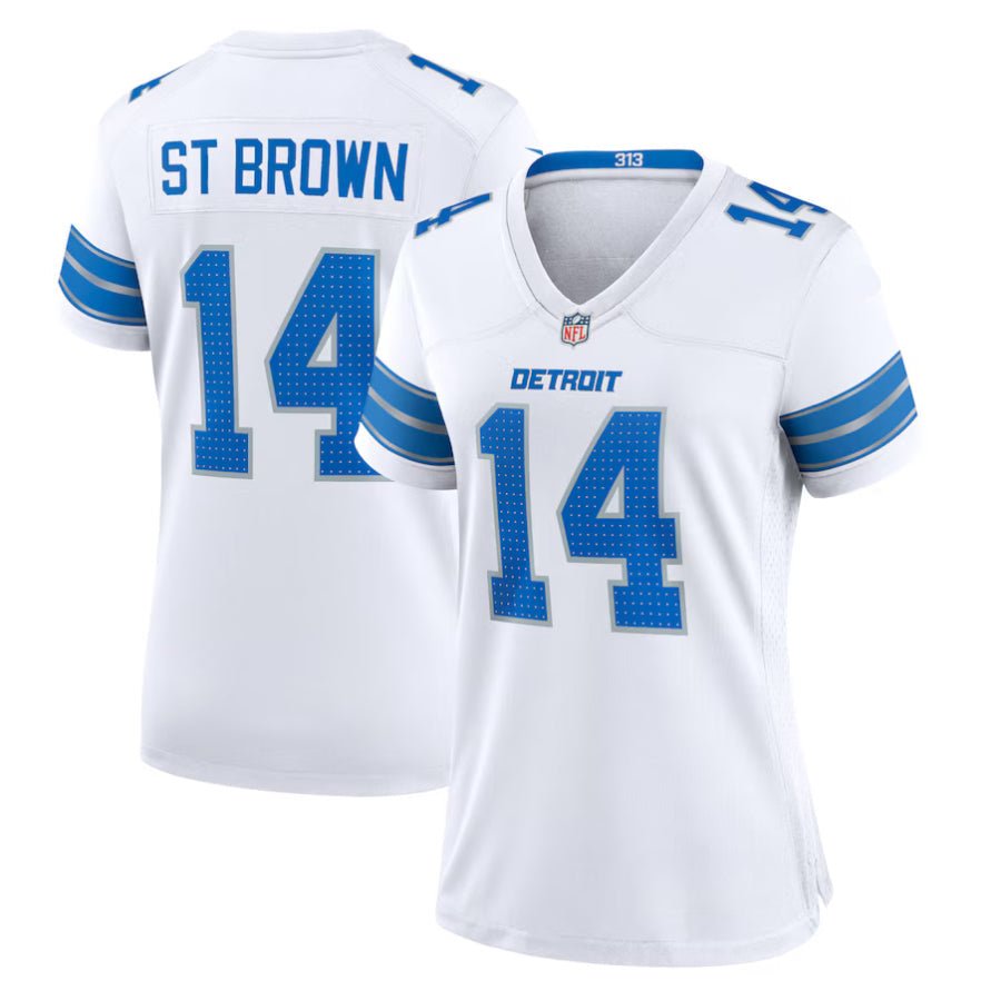 Replica Women's Custom White Detroit Lions Fashion Jersey - Merch Arena