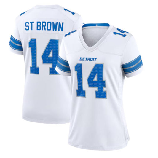 Replica Women's Custom White Detroit Lions Fashion Jersey - Merch Arena