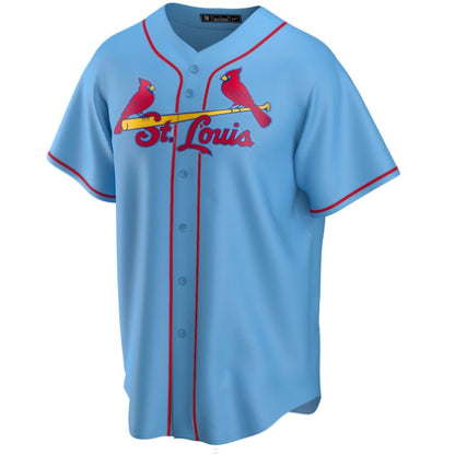 Replica Men's St. Louis Cardinals Light Blue Home Replica Custom Jersey - Merch Arena