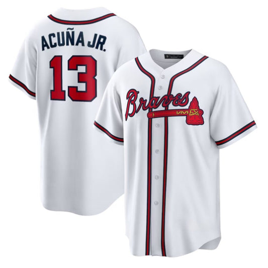 Replica Men's Atlanta Braves Custom White Home Replica Player Name Jersey - Merch Arena