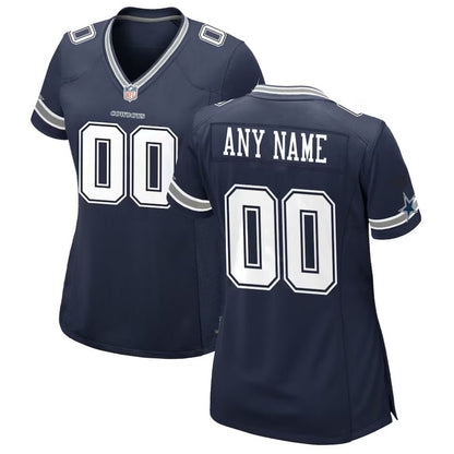 Replica Women's Dallas Cowboys Navy Alternate Custom Game Jersey - Merch Arena