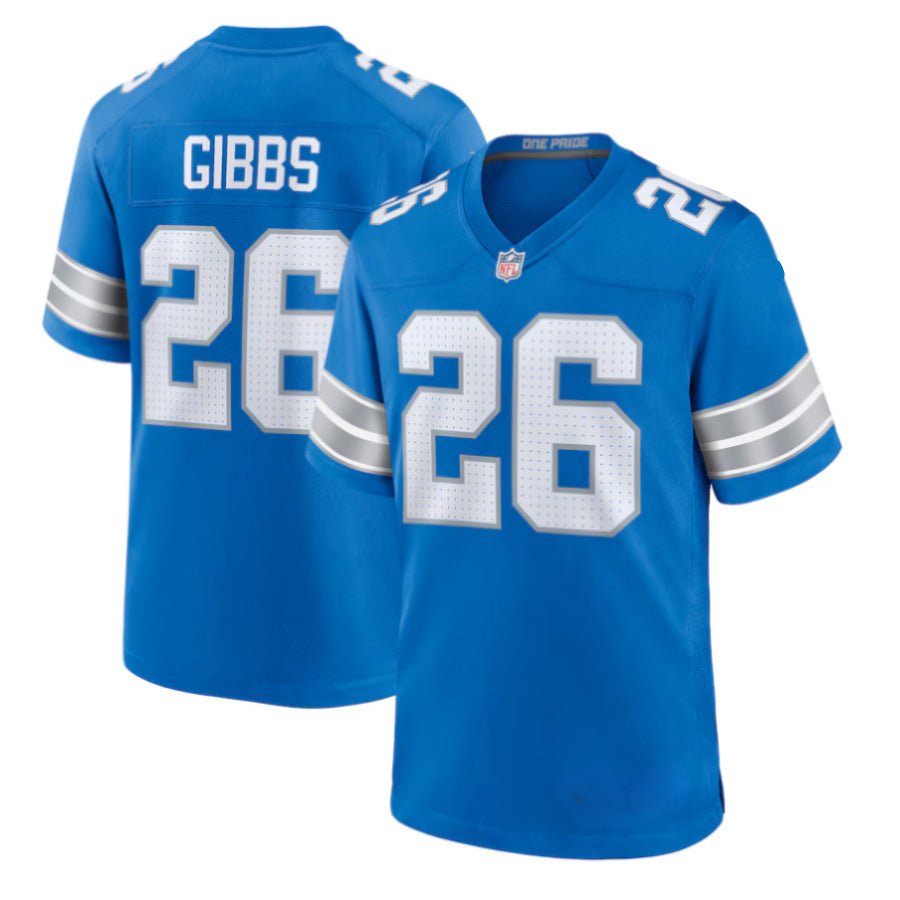 Replica Men's Custom Blue Detroit Lions Fashion Jersey - Merch Arena