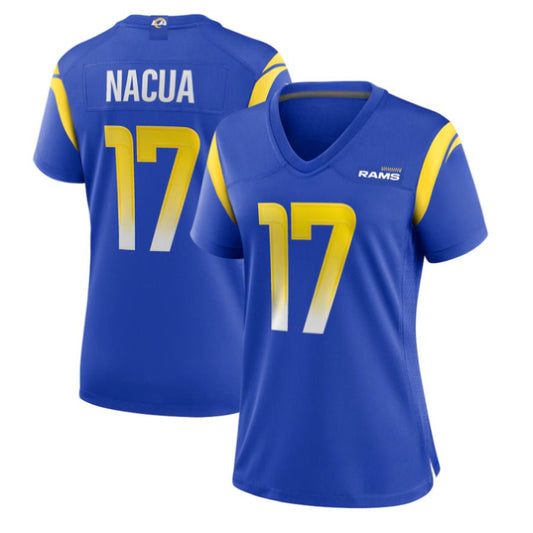 Replica Women's Los Angeles Rams Blue Alternate Custom Jersey - Merch Arena