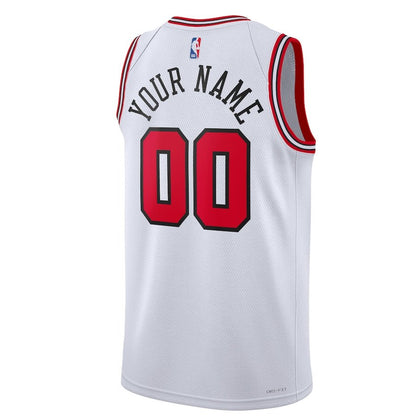 Replica Unisex Chicago Bulls White Swingman Custom Jersey - Merch Arena